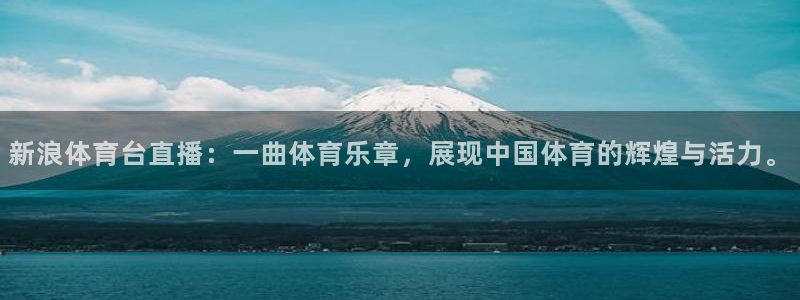 新浪体育台直播：一曲体育乐章，展现中国体育的辉煌与活力。